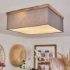 Lure Ceiling Light brown, Wood like finish, black, 3-light sources