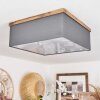 Lure Ceiling Light brown, Wood like finish, black, 3-light sources