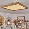 Longvic Ceiling Light LED brown, Wood like finish, black, 1-light source