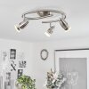 Mirandol Ceiling Light matt nickel, 3-light sources