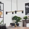 Zuoz Pendant Light brass, black, 4-light sources