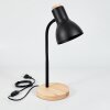 Kerzellec Table lamp Light wood, black, 1-light source