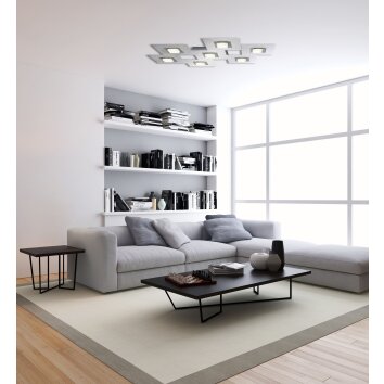 Grossmann KARREE Ceiling Light LED black, 7-light sources