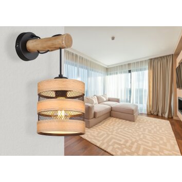 Globo SOENI Wall Light black, 1-light source