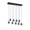 Trio Mela Pendant Light black, 9-light sources