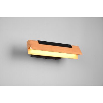 Trio Kerala Wall Light LED black, 1-light source