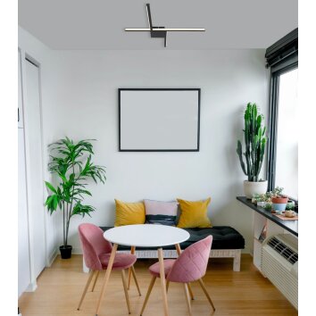 Globo WL LED Wall Light black, 1-light source