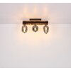 Globo LOREY Ceiling Light Dark wood, black, 3-light sources