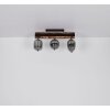 Globo LOREY Ceiling Light Dark wood, black, 3-light sources