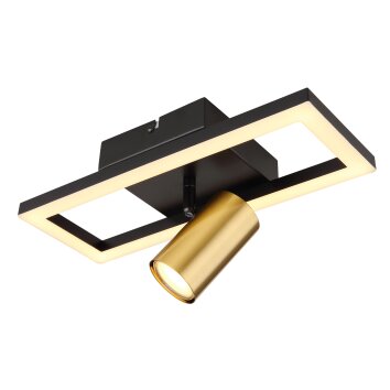 Globo MARRIE Wall Light LED brass, black, 1-light source