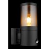 Globo XELOO Outdoor Wall Light black, 1-light source, Motion sensor
