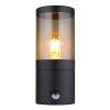Globo XELOO Outdoor Wall Light black, 1-light source, Motion sensor