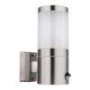 Globo XELOO Outdoor Wall Light silver, 1-light source, Motion sensor