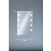 Fischer & Honsel Spiegel Wall Light LED silver, 1-light source
