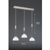 Fischer & Honsel Avignon Pendant Light LED matt nickel, 3-light sources