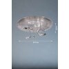 Fischer & Honsel Pau Ceiling Light LED aluminium, 8-light sources, Remote control