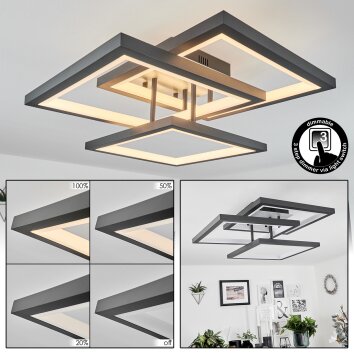 Solaro Ceiling Light LED grey, 1-light source