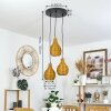 Chaniers Pendant Light black, 3-light sources