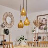 Chaniers Pendant Light black, 3-light sources