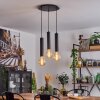 Wheelwright Pendant Light matt nickel, black, 3-light sources