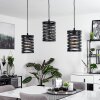 Bust Pendant Light black, 3-light sources