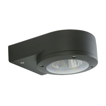 LCD outdoor wall light LED black, 1-light source