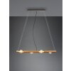 Trio Tailor Pendant Light dark brown, Ecru, matt nickel, 4-light sources