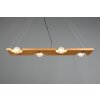 Trio Tailor Pendant Light dark brown, Ecru, matt nickel, 4-light sources
