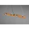 Trio Tailor Pendant Light dark brown, Ecru, matt nickel, 4-light sources