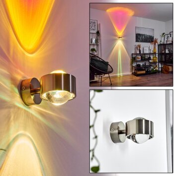 Sapri Wall Light matt nickel, 1-light source