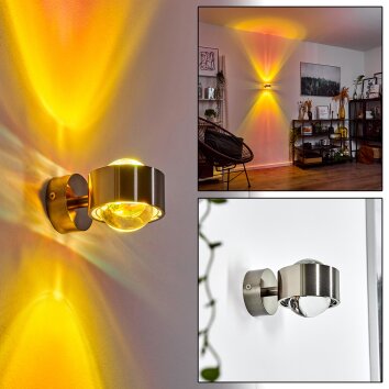 Sapri Wall Light matt nickel, 1-light source