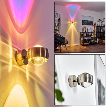 Sapri Wall Light matt nickel, 1-light source