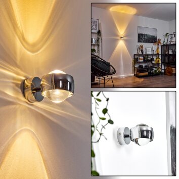 Sapri Wall Light chrome, 1-light source