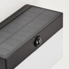 Malalhue solar wall lamp LED black, 1-light source, Motion sensor