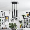 Trezeste Pendant Light black, 3-light sources