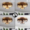 Huallilemu Ceiling Light LED antique brass, 3-light sources