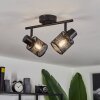 Roto Ceiling Light black, 2-light sources