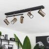 Javel Ceiling Light antique brass, black, 5-light sources