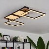 Avelal Ceiling Light LED brown, Wood like finish, black, 1-light source