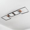 Avelal Ceiling Light LED brown, Wood like finish, black, 1-light source