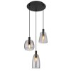 Globo GARRI Pendant Light black, 3-light sources