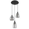 Globo GARRI Pendant Light black, 3-light sources