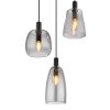 Globo GARRI Pendant Light black, 3-light sources