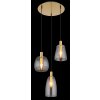 Globo GARRI Pendant Light brass, 3-light sources
