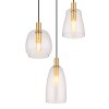 Globo GARRI Pendant Light brass, 3-light sources