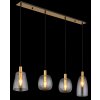 Globo GARRI Pendant Light brass, 4-light sources