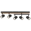 Globo ROBBY Ceiling Light Wood like finish, black, 5-light sources