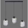 Paul Neuhaus SHITAKE Pendant Light black, 3-light sources