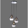 Paul Neuhaus PILUA Pendant Light chrome, 3-light sources