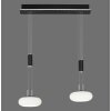 Paul Neuhaus Q-ETIENNE Pendant Light LED black, 2-light sources, Remote control